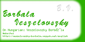 borbala veszelovszky business card